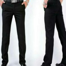 Celana Formal pria slim fit twis hitam / Celana kerja pria twis slimfit hitam / Celana bahan twis SLIMFIT hitam 27/38