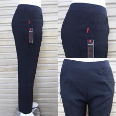 celana formal/kerja wanita PINGGANG KARET bahan grasela strecth/melar reguler bagus murah