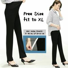 Celana Hamil Wanita Katun Stretch High Quality / Celana Karet Ulur / Celana Panjang / Pregnant Pants
