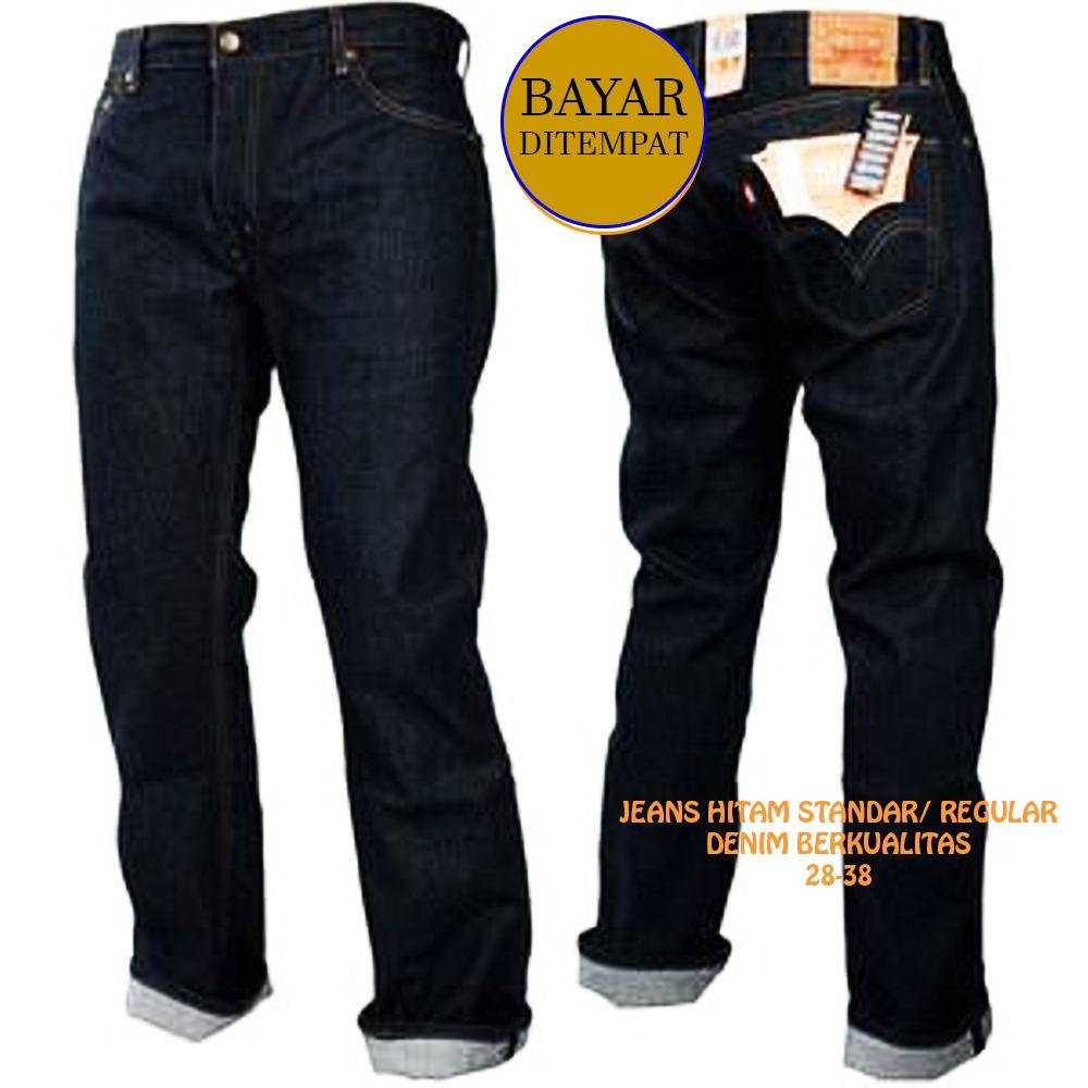 Celana Jeans Standar Biru Garmen Pria 'BEST SELLER