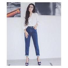 Celana Jeans Boyfriend Plain Jeans