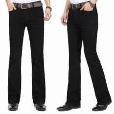 Celana jeans Flare/Cutbray Hitam