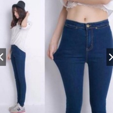celana jeans highwaist navy 28