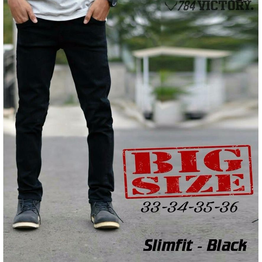 celana jeans panjang pria / jeans big size pria / jeans jumbo prai