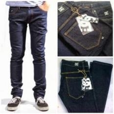 Celana Jeans panjang Pria model skiny DC Blue Black
