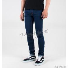 Celana Jeans Panjang Skinny Pria - Denim Super Slimfit Pensil Cowok Skiny PUM40 Go ShoppingNow