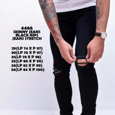 CELANA JEANS PRIA HITAM SOBEK