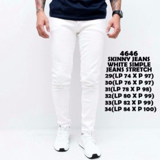 CELANA JEANS PRIA PUTIH SKINNY MURAH BAGUS KUALITAS BAGUS