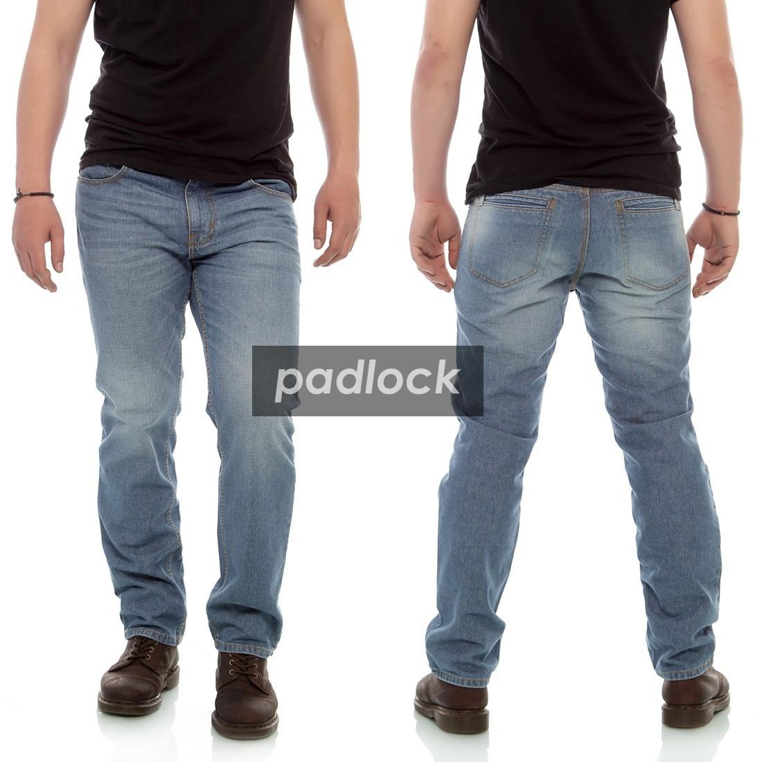 Celana jeans pria reguler - jeans standar - jeans straight - jeans sobek - Biru muda - biru tua - blue jeans