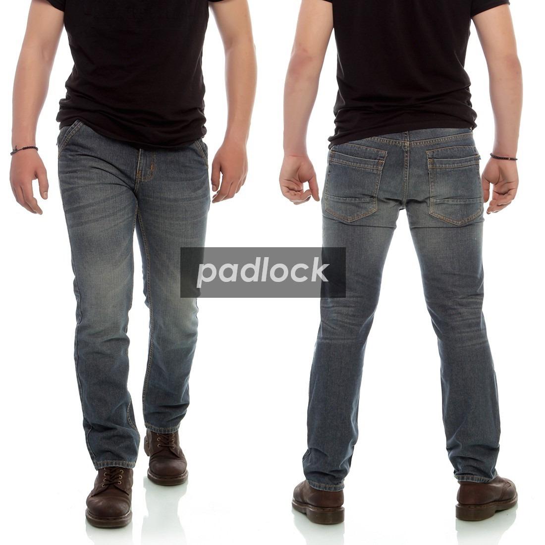 Celana jeans pria reguler - jeans standar - jeans straight - jeans sobek - Biru muda - biru tua - blue jeans