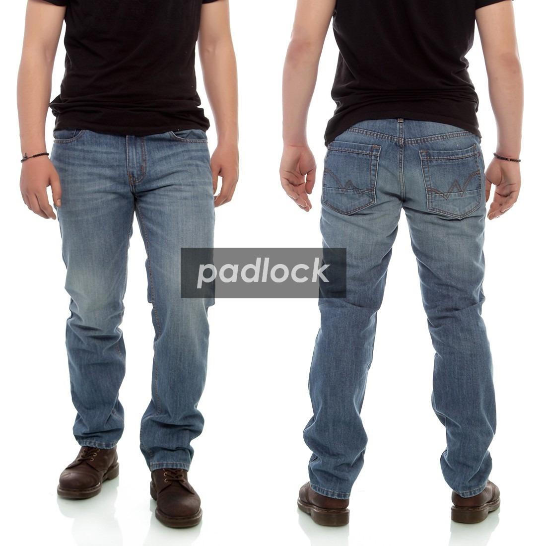 Celana jeans pria reguler - jeans standar - jeans straight - jeans sobek - Biru muda - biru tua - blue jeans