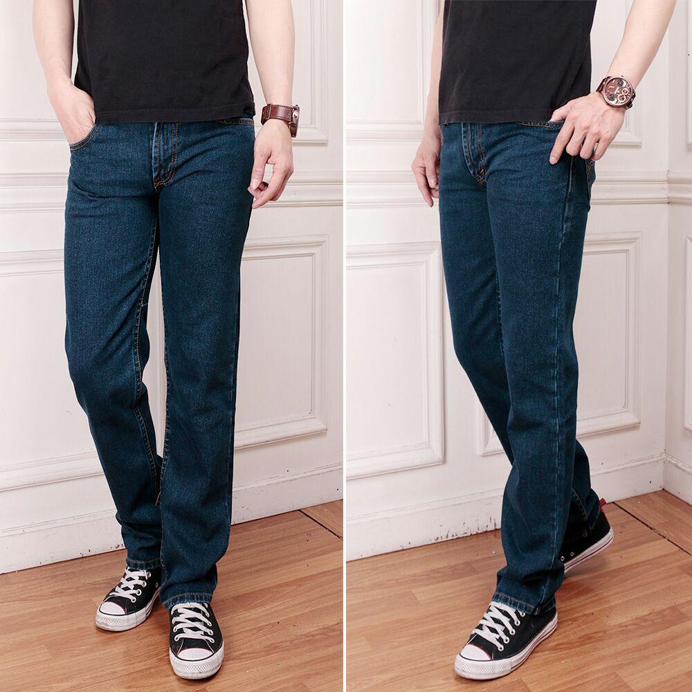 celana jeans pria reguler-standard premium biru murah