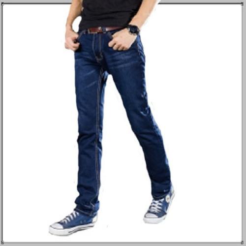 celana jeans pria reguler/standar biru tua termurah premium