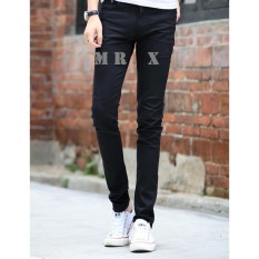CELANA JEANS PRIA SKINNY FIT BLACK (Hitam) PREMIUM QUALITY from MR. X