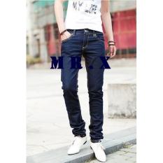 CELANA JEANS PRIA SKINNY FIT BLUE BLACK (Biru Dongker) PREMIUM QUALITY from MR. X