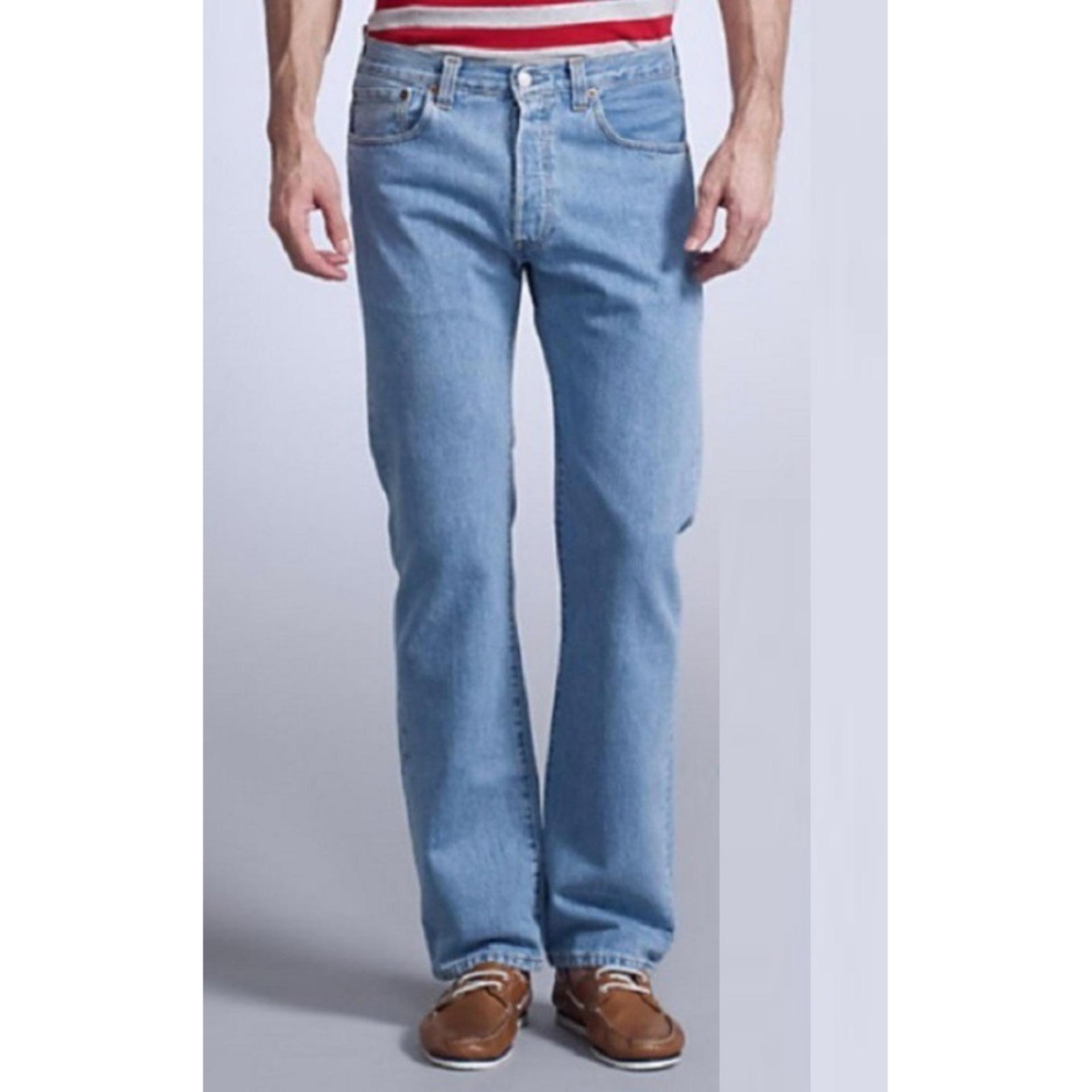 Celana Jeans Standar - Reguler Pria - BIRU MUDA