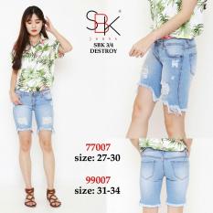 Celana Jeans Wanita Hasanah Fashion DF SBK SBK 77007 3per4
