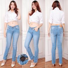 Celana Jeans Wanita Skiny Biru Muda Standar