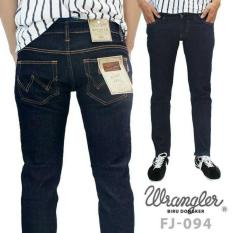 CELANA JEANS WRANGLER BIRU TUA MODEL STRAIGHT