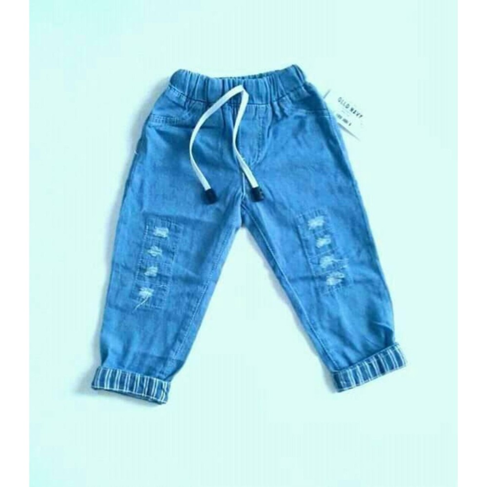 celana joger anak bahan jeans murah 