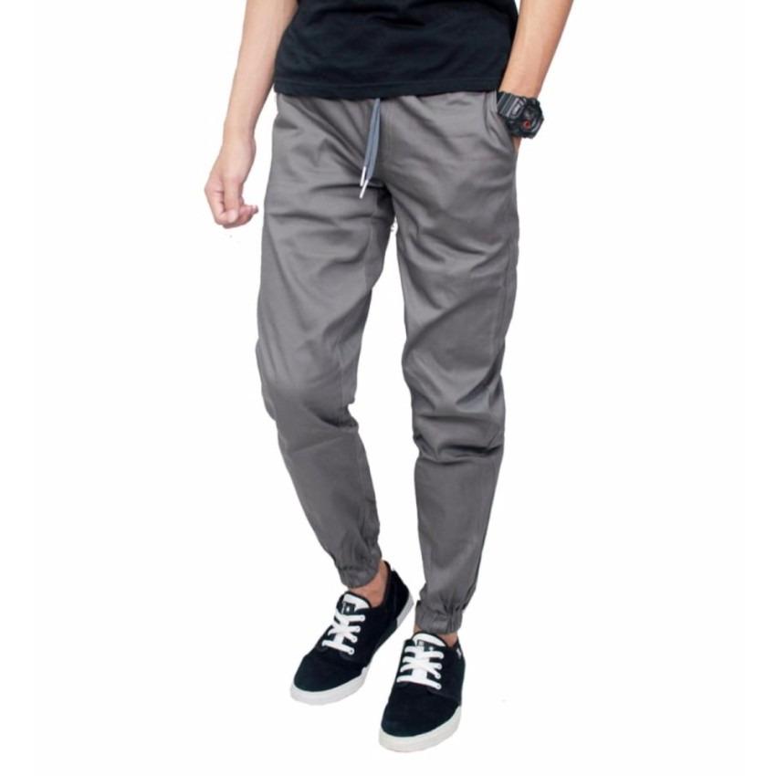 Celana joger pria | Joger pant keren - ( stone grey)  