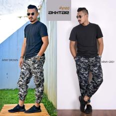 Celana Jogger Pria Motif Army By Ahmed Moslem Wear