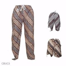 Celana Katun Motif Batik Wanita Pria Panjang