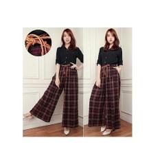 Celana kulot panjang wanita jumbo long pant Navisquare