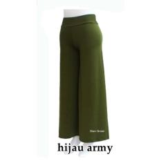 Kulot Polos Panjang Standar Hijau army- jersey