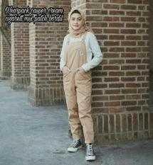 Celana Overall Hijab : Wearpack Casper Cream