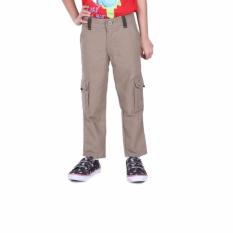 Celana Panjang Anak Cowok Usia 4-12 th Canvas Cargo Lcn 077