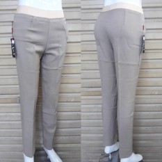 celana panjang formal/kantor wanita pinggang karet bahan grasela strecth/melar bagus murah
