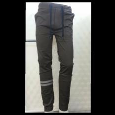 celana panjang jogger pria naruto warna coklat bahan cotton twill strecth bagus murah