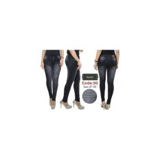 Celana Panjang Soft Jeans Cewek / Wanita Sobek / Ripped