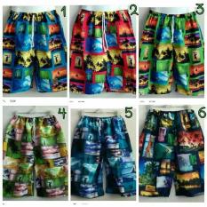 Celana Pantai Cowok/Celana Hawai Kotak Kotak