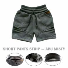 Celana Pendek Anak Short Pants Strip - Abu Tua
