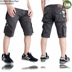 Celana pendek cargo pria abu original distro bandung