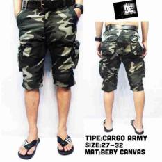 Celana Pendek / Celana Kargo Pria Short Kargo Army - 9C39dd