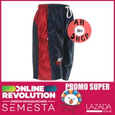 Celana Pendek Pria Olahraga Santai Merah Biru M L XL XXL
