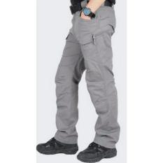 Celana Pria Outdoor PDL Tactikal Blackhawk Cotton Ripstok High Grade Warna Abu-Abu
