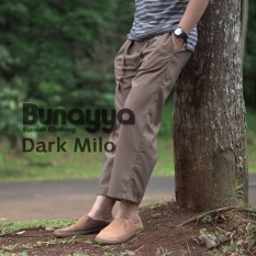 Celana Sirwal Formal Ikhwan Dark Milo Bunayya Sunnah Clothing