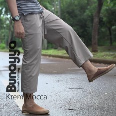 Celana Sirwal Formal Ikhwan Krem Mocha Bunayya Sunnah Clothing