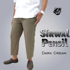 Celana Sirwal Pensil Dark Cream