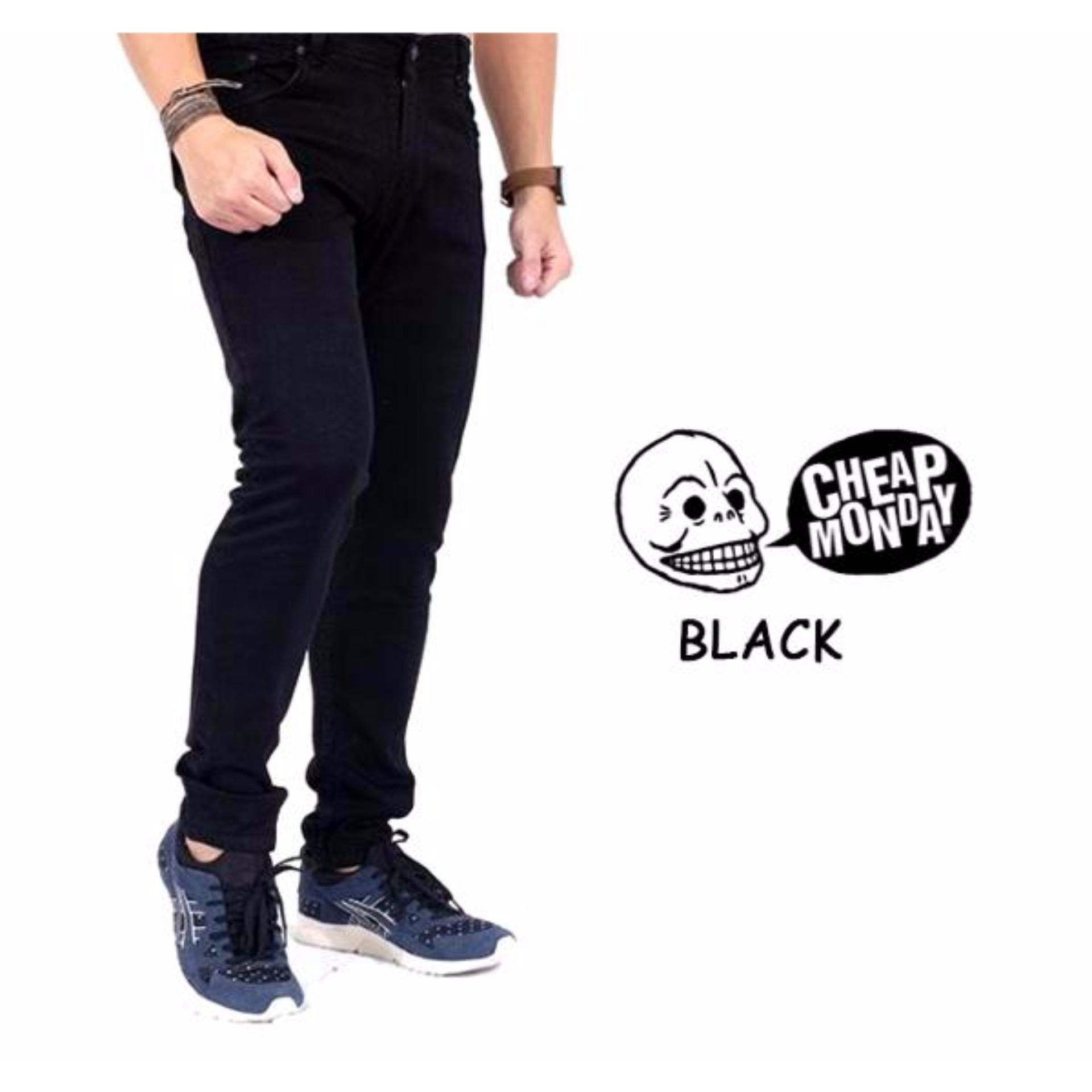 Celana Soft Jeans Pria - Hitam 