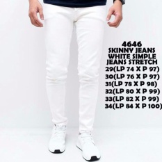 Celana Soft Jeans Pria - Putih