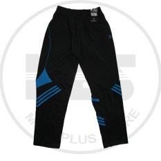 celana training merk athlet warna hitam garis biru