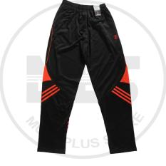 celana training merk athlet warna hitam garis orange