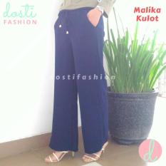 Celana Wanita- Celana Kerja Wanita Warna Hitam Navy Coklat Biru Abu Black- Cullote Pants