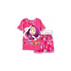 cf 116 pakaian anak perempuan / baju setelan kaos masha and the bear