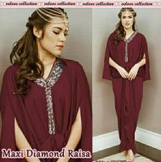 CGD 01 Maxi Kaftan Diamond Raisa (Maron-Peach-Tosca-Abu)